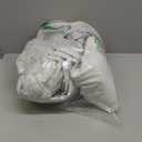 Beige White Dual Layer Blackout 102 Inch Length Curtain Panels 2 for Sliding Glass Door, Luxury Pinch Pleated Flax Linen Ceiling Track Curtain Thermal Room Darkening Ivory Window Drapes