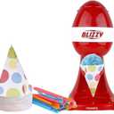 Courant Snow Cone shaved ice machine, Countertop Slushie Machine, Perfect for Desserts,Birthday Parties, with cones  Red