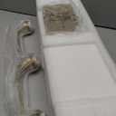 Jonsi 3 Light Brushed Gold Bathroom Vanity Lights with Fluted Glass Shade, Modern Gold Bathroom Lights Over Mirror