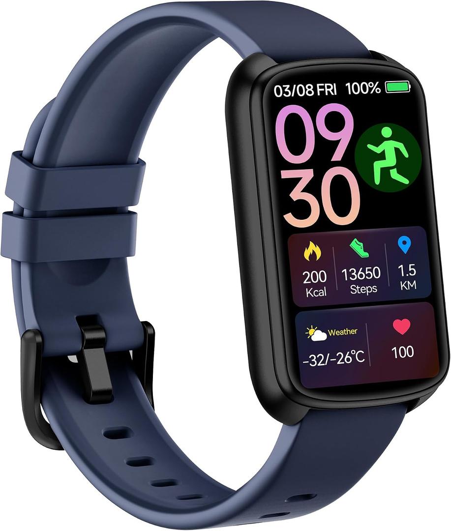 Fitness Tracker, Smart Band Blue D26B