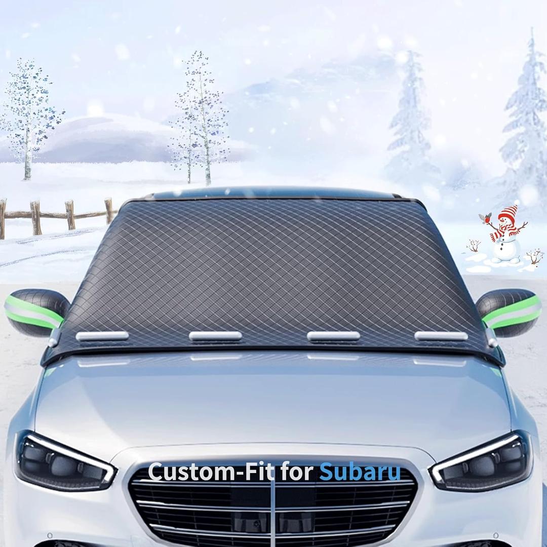 Windshield Snow Covers, 8 Layers WAaterproof Windproof Protection, Frost Defense, Ice, Sun, Snow, UV,ii566 (for Subaru BRZ)
