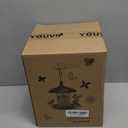 Metal Roof Bird Feeder - Chew Proof for Outdoor (2.8lb:Bronze)