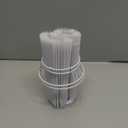 Small lampshades for table lamps, pleated, set of 2. Suitable for E27. 9"x6.2" Compatible with any interior. (White)