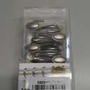 Nickel Shower Curtain Hooks, Rust Proof Shower Curtain Rings for Bathroom, Metal Decorative Shower Curtain Hooks Hangers for Shower Curtain Rod and Liner, Shower Hooks for Shower Curtain Set of 12