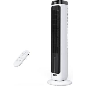 JRD 41" Air Cooler for Bedroom, Office, Large Room, Portable Evaporative Air Cooler with Ice Packs, 12H Timer, 3 Speeds, 4 Modes, 80° Oscillating Tower Fans with Remote