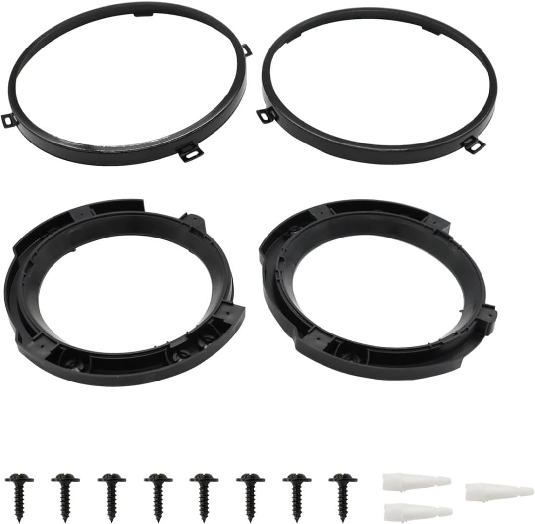 Headlight Mount Bracket Ring Replacement Set 4Pcs Compatible with Wrangler JK 2007-2018