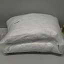 Feathers Down Throw Pillow Inserts 12x20, Set of 2, 100% Organic Cotton Shell, Soft Decorative Lumbar Pillow Insert for Living Room Sofa, Couch, or Bed (White)