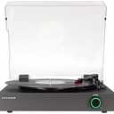 Crosley CR7503A-BK Zane Record Player with Speakers, Black | 3-Speed Turntable, Bluetooth In / Out, LED Color on Dial Indicates Audio Mode, Matching External 38W Stereo Speakers