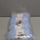 4 Skeins Soft Chunky Chenille Yarn, Plush Velvet Yarn for Hand Knitting and Crocheting, Fluffy Yarn for Crochet Blankets, Scarves, Hats（4×3.5oz, 4×131.2yds） (Light Blue)