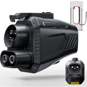 2025 Upgraded for Tesla Supercharger to CCS1 Charger Adapter, Max 500A 1000V Fast Charge NACS to CCS Electric Vehicle Charging Adapter Compatible with Tesla Supercharger, Fit for Rivian, Ford, GM EVs