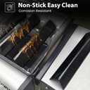Utheer 7635 Flavorizer Bars for Weber Spirit 200 and Spirit II 200 Series, 15.3 Inch Grill Heat Plates Replacement for E210 E220 S210 S220 Front Control Knobs, 3 Pack