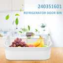AMI PARTS 240351601 Refrigerator Freezer Door Bin Side Frame Fit for Ken-more Frigi-daire freezer door shelf replacement Replaces 240351607 891154 AP2115974 PS430027 AH430027 EAP430027 (2 Pack)