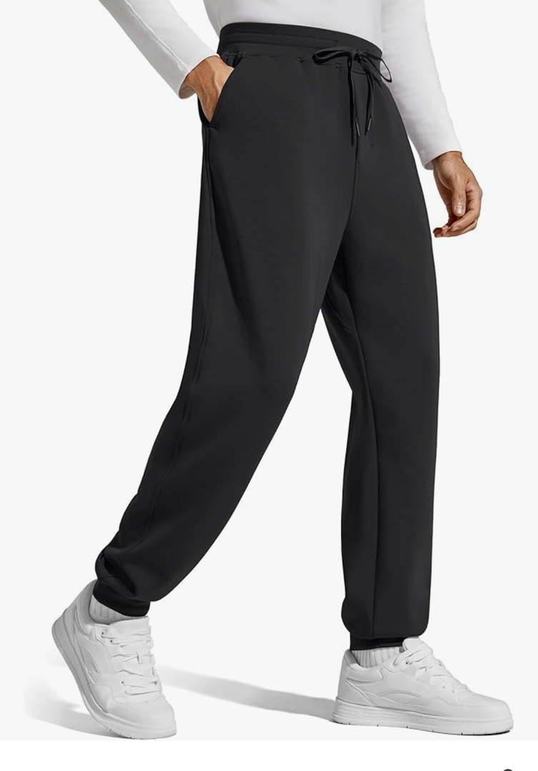 G4Free Men's Smoofit Fleece Lined Joggers Pants Winter Thermal Sweatpants Warm Casual Lounge Drawstring with Pockets size XXL