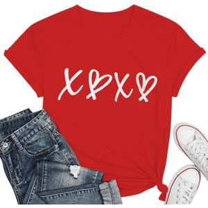 Valentine Teacher Shirt Women-Cute My Class is Full of Sweet Hearts Short Sleeve Valentines Day Teacher Tee Tops