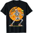 Funny Halloween Tennis Skeletons Play Tennis T-Shirt, L
