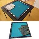 Premium Mahjong Mat with Storage Pouch & Built-in Grooves Convert Any Table into a Mahjong Gaming Station