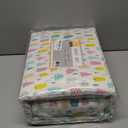 Intelligent Design Cozy Soft 100% Cotton Flannel Sheets, Breathable Festive & Adorable Print Cotton Flannel Sheet Set, Deep Pocket Sheet Fits Up to 16" Mattress, Full White Holiday Trees 4 Piece