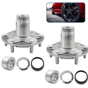 2pcs 710571 Front Wheel Hub Wheel Bearing Kit Compatible with Toyota Sequoia Tundra 4Runner 1996-2007 2WD Only, 1999-2004 Toyota Tacoma Prerunner 2.7L or 3.4L NOT Fit 4WD