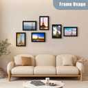 SESEAT 8x12 Picture Frame Set of 10, Display Pictures 8x12 Prints Without Mat, Wall Mounting, Black