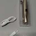 Eyebrow Trimmer Facial Hair Removal for Women: 2 in 1 Rechargeable Face Shaver and Eyebrow Razor - Painless Electric Hair Remover Device for Peach Fuzz Fine Hairs Upper Lip Chin