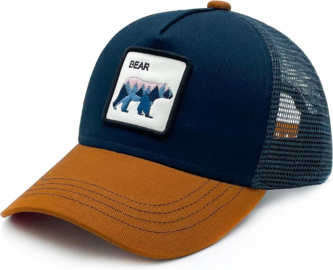 Waldeal Toddler Trucker Hats for Boys and Girls Mesh Snapback Baseball Cap for Kids Ages 2-6