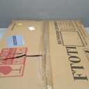 LED Bathroom Mirror, 20x28 Inch Frontlit & Backlit Gold Framed Lighted Mirror,Wall Mouted Vanity with Lights,Double Lights Strips,Anti Fog Stepless Dimmable White/Warm/Natural (Gold -3 Color)