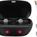 Wokyo Rechargeable 312 Hearing Aid Batteries and 312 Battery Charger Hearing Aid Charger Travel Case for 312 Hearing Aid Amplifiers Battery Charger with 4 Pack 312 Rechargeable Batteries (Charger + 4Pack Size 312 Rechargeable Batteries)