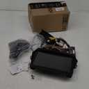 7inch Universal 12V H4 35W Round Motorcycle Yellow Headlight w/Black Bracket Fit for for ATV etc.Motorcycles