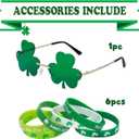 St Patricks Day Shirt Men St. Patrick's Day Hawaiian Shirt for Men St Patricks Day Accessories (Green)