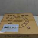 LEIKE 16" Large Wall Clocks Battery Operated, Round Modern Silent Non-Ticking Black Metal Wall Clock for Living Room Decor, Bedroom Kitchen (40cm Diameter, Black Roman Number)