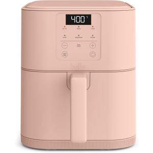 bella 6 Qt Slim Air Fryer, Fits-anywhere Kitchenware, EverGood Ceramic Nonstick Coating, Adjustable Temperature, 6 Preset Cooking Options, 60 Min Auto Shutoff w Audible Tone, 5lb Capacity, Blossom
