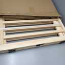 23.7" H Wood Freestanding Dog Gate with Door, Paint-Free Nature Wood Dog Gates Indoor, Pet Gate Indoor for Doorway, Pet Fence for Stairs- 3 Panels