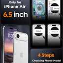 SPIDERCASE for iPhone Air Case, Magnetic Translucent Matte Case with 2PCS Tempered Glass Screen Protector Slim Phone Case for iPhone Air 6.5'', Green