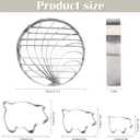 Concha Cutter Mexican Bread Mold With 3 Sizes Pig Cookie Cutter Set,Concha Stamp Two Sided Mold For Pan Dulce Mexicano Cortadora De Pan,Cookie Stamps for Baking Cookies