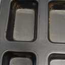 2 Packs 8 Cavity Non-Stock Mini Loaf Pan with Silicone Handle, Mini Bread Loaf Baking Pan Mini Brownie Pan Cheesecake Mould Rectangular Bar