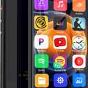 144GB MP3 Player with Bluetooth and WiFi, Parental Control 4" Full-Color Touch Screen MP4 Music Player with Spotify, Amazon Music, Libby, Smart Android Mainstream Media MP3 Player for Kids, Black