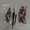 T13 3D Action Figure Set,Dummy Robo Titan 13 Action Figures,3D Printed Multi-Jointed Toy, Black Red + Dog