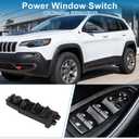 Power Window Switch No.56009449AC Window Control Switch for Jeep Cherokee 1997-2001 Black