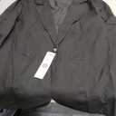 IDEALSANXUN Womens Linen Blazer Casual Long Sleeve Lightweight Spring Summer Jackets, Medium