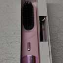 Go Brush Pro 2025 Hair Straightener Brush 300 Million Negative Ionic Portable Hair Straightener Comb for Women with 4 Temps Fast Heating MCH Ceramic Coating Smooth Frizz - Free Hair