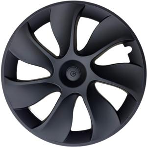 19 Inch Wheel Covers for Tesla Model Y Accessories 2020-2024 Matte Black ABS Material Hubcaps Replacement for Tesla Model Y Driver Side Left 1PCSTornado Style