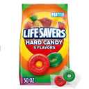 LIFE SAVERS 5 Flavors Hard Candy, Party Size, 50 oz Sharing Bag
Five fruity hard candy flavors, individually wrapped candies for road trips, candy bowls, candy dish, sharing, party favors