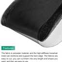 MECCANIXITY 10 Yards Stiff Horsehair Braid 6 Inch Wide for Polyester Boning Sewing Wedding Dress Dance Formal Dress Accessories, Black