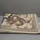 Snake Washable Runner Rug 2.5x8 Kitchen Rugs Non Slip for Hallway Forest Soft Low-Pile Stain Resistant Thin Carpet for Entryway Bedroom Laundry Room Beige