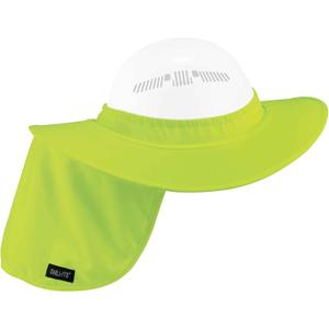 Ergodyne Hard Hat Brim with Shade (Pack of 1, Lime)
