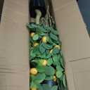 Jexine 2 Pack Artificial Lemon Tree 5 ft Tall Fake Plant Pre Potted Faux Lemon Tree Realistic Fruits for Indoor Home Decor Office Living Room