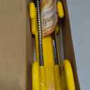 Tevlaphee Steering Wheel Lock - Heavy Duty Antitheft Device and Car Security Lock with Adjustable Locking and 3 Keys - Great Vehicle and Truck Deterrent (Yellow)