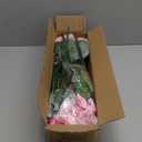 Artificial Geranium Fake Flowers for Outdoors Decoration, 6 Bundles Silk Geraniums Pink Flower UV Resistant Look Real Faux Plants for Outside Planter Front Door Garden Porch Patio Balcony Yard Home