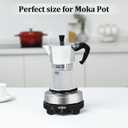 Artilife 500W Mini Electric Hot Plate - Moka Pot Special, 110V Compact RV Camping Stove, 4" Cast Iron Burner for Coffee, Low Wattage Portable