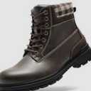 ZDLJYL Men's Snow Boots Outdoor Hiking Brown 9,5